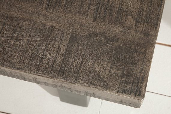 riess-ambiente Couchtisch IRON CRAFT 100cm grau, Wohnzimmer · Massivholz · Metall · eckig · Industrial Design