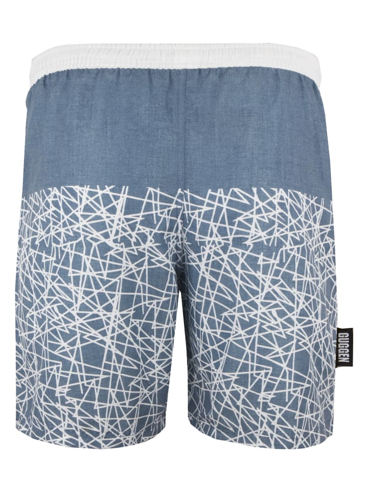 GUGGEN MOUNTAIN Badehose Kariert in Grau günstig kaufen