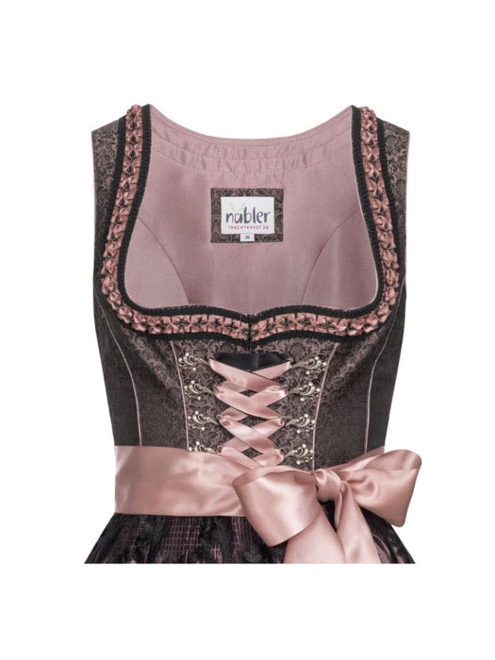 Nübler Dirndl midi Selina in Schwarz günstig kaufen