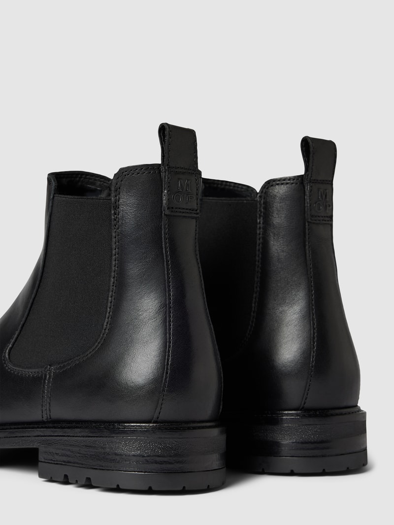 Chelsea Boots aus Leder Modell 'RONY' in schwarz