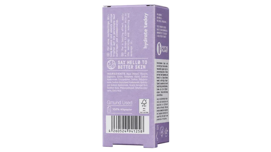 Nø Cosmetics hydrate tøday Hyperdration Hyaluron Serum 20 ml