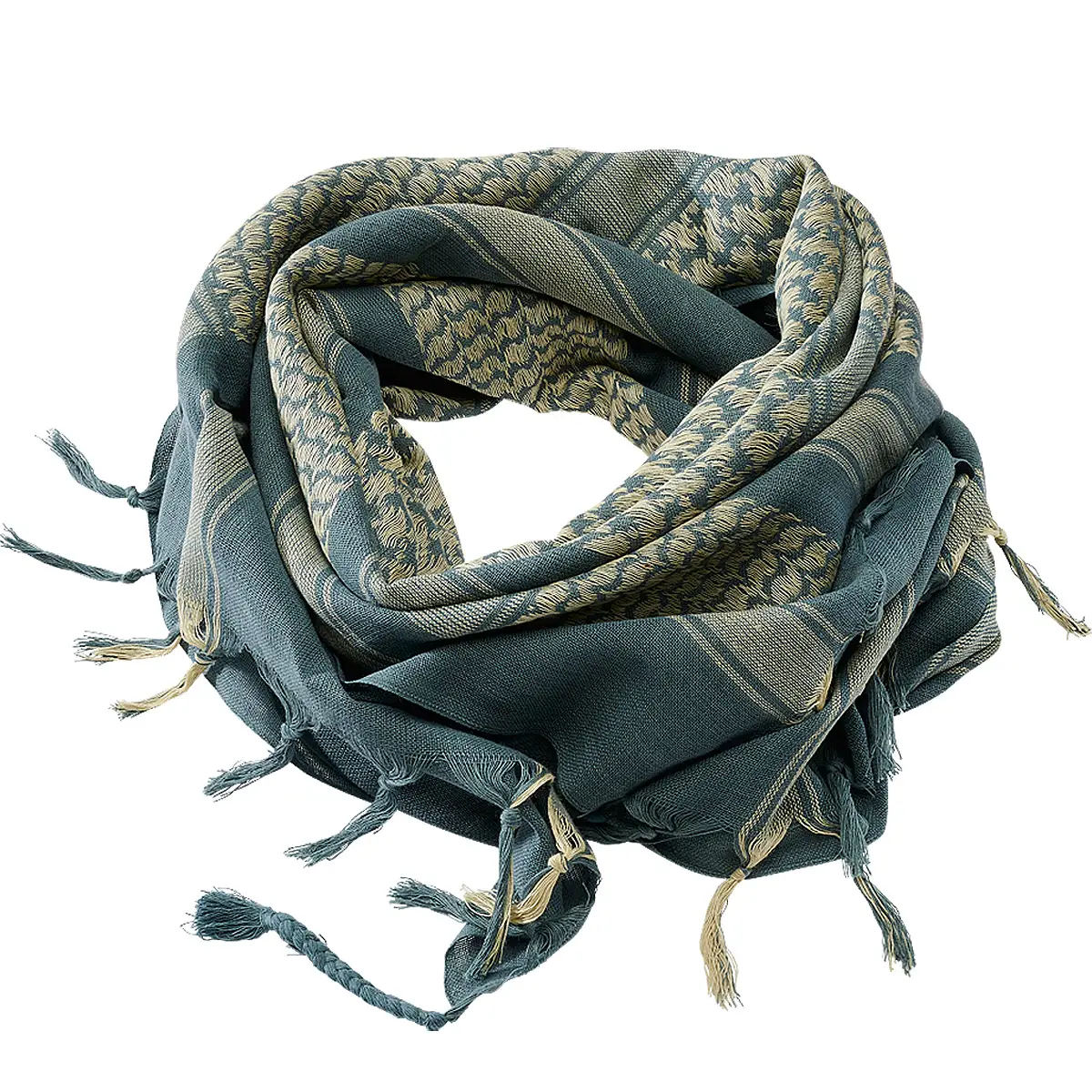PLO-Tuch SHEMAG petrol-khaki