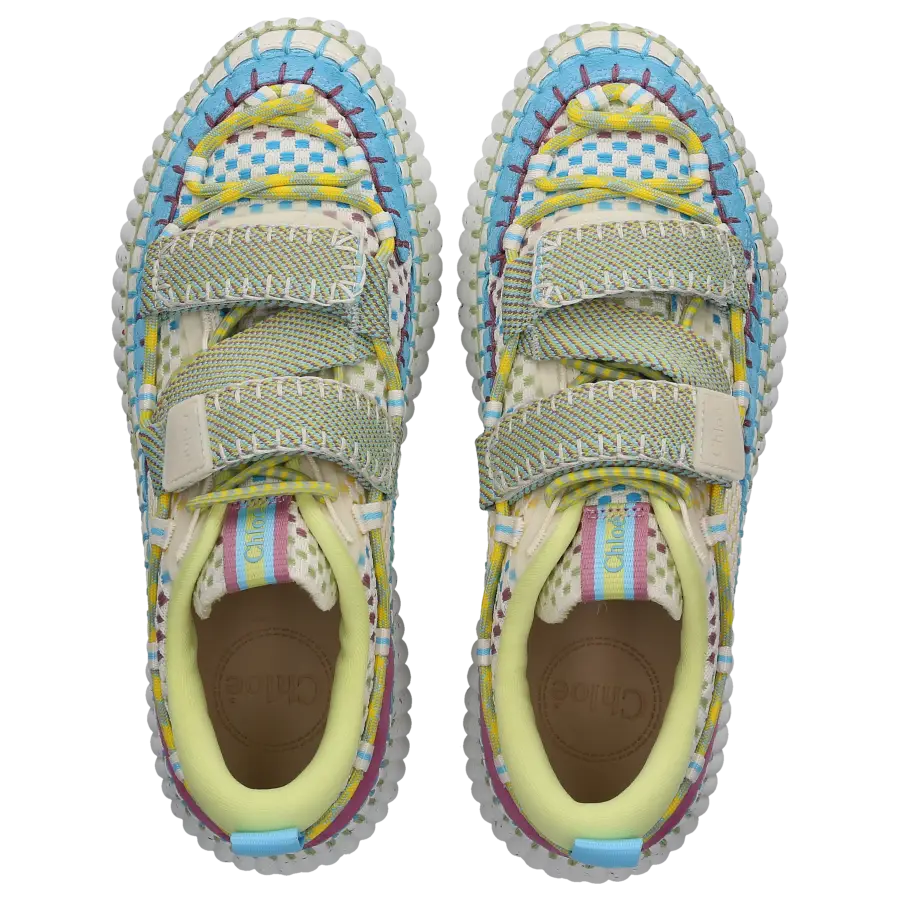 Chloé - Sneaker low NAMA Baumwolle - blau