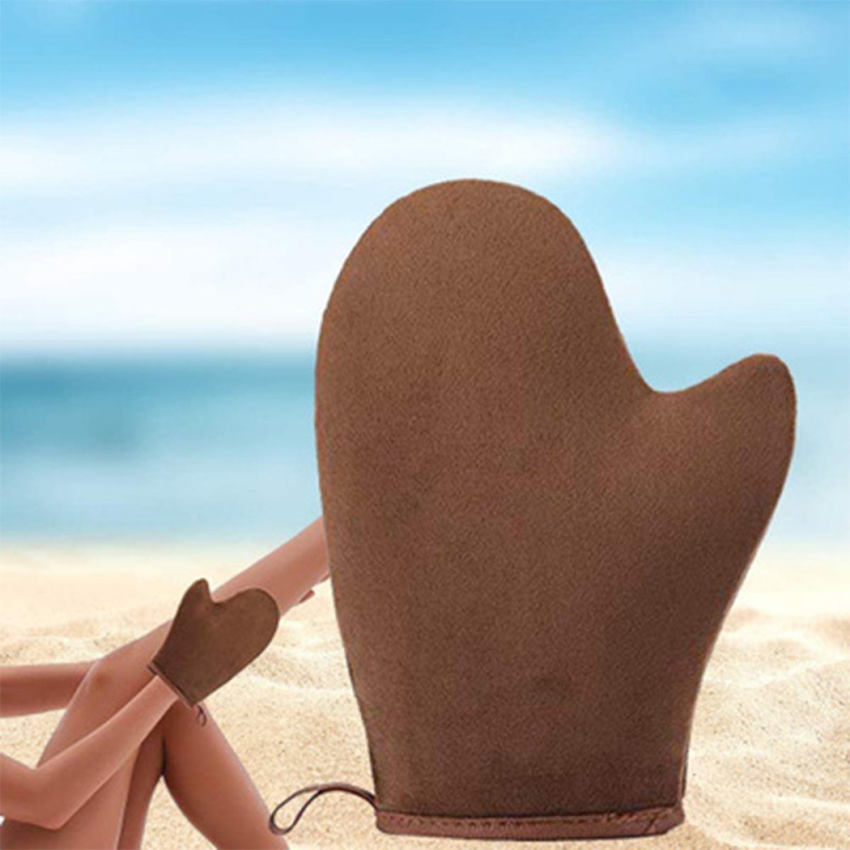 Rwoythk Bräunungshandschuh 4 In 1 Selbst Applikator Set Mit Exfoliating Handschuh, Selbstbräuner