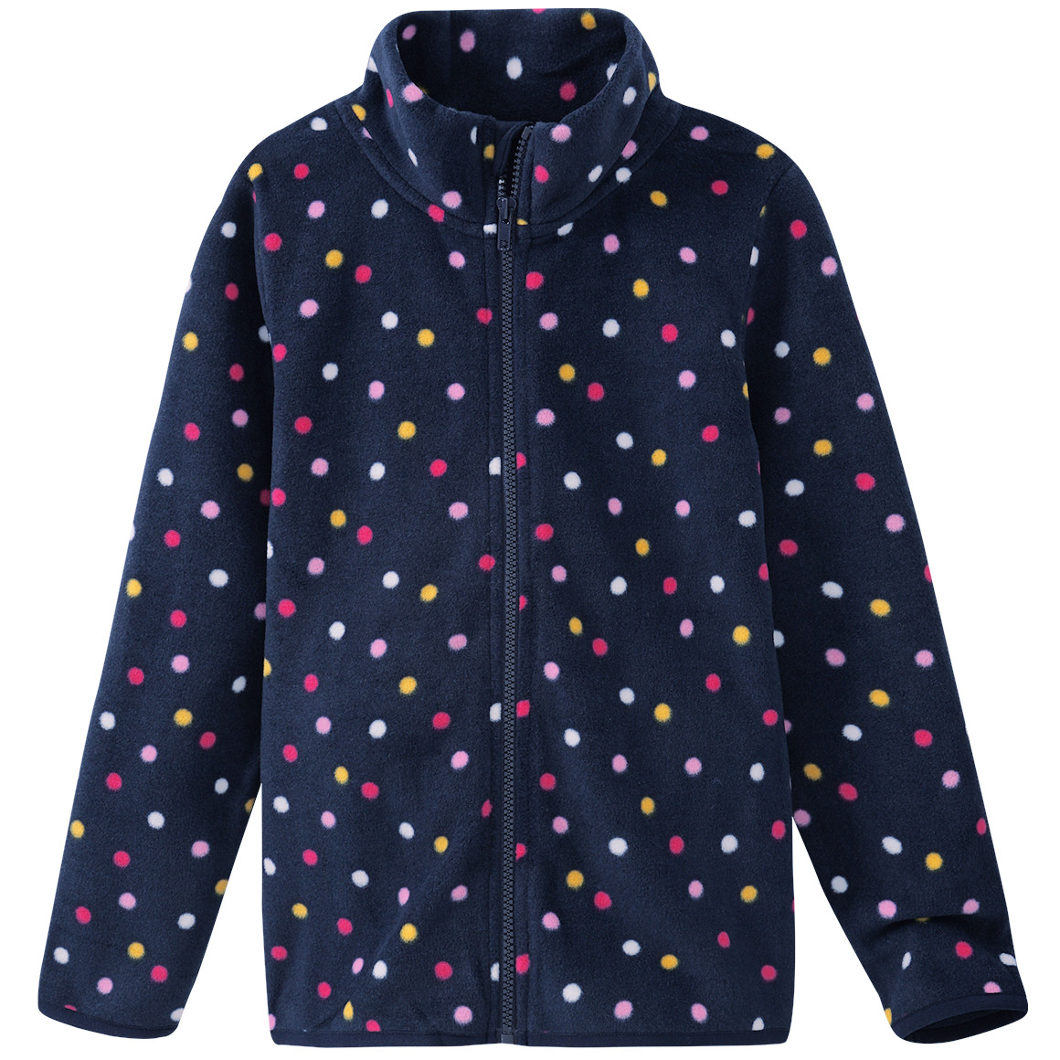 Mädchen Fleecejacke mit Punkte-Allover