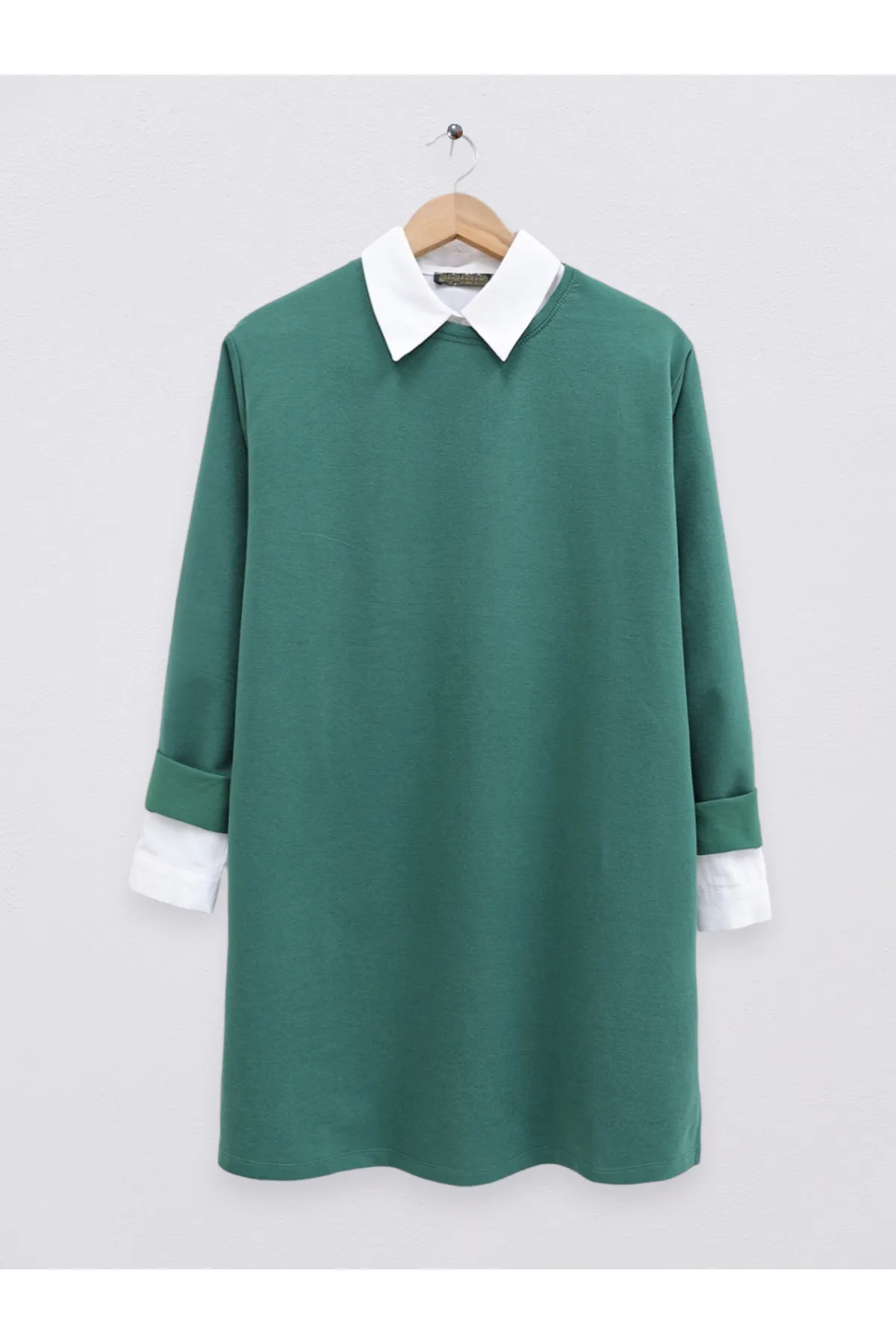 Modamorfo  Loses Sweatshirt mit Rundhalsausschnitt und Schlitz