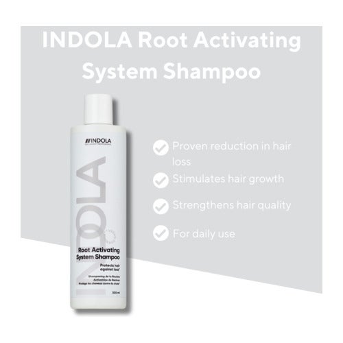 Indola Care & Style Tyvikasvustoa aktivoiva shampoo 300 ml