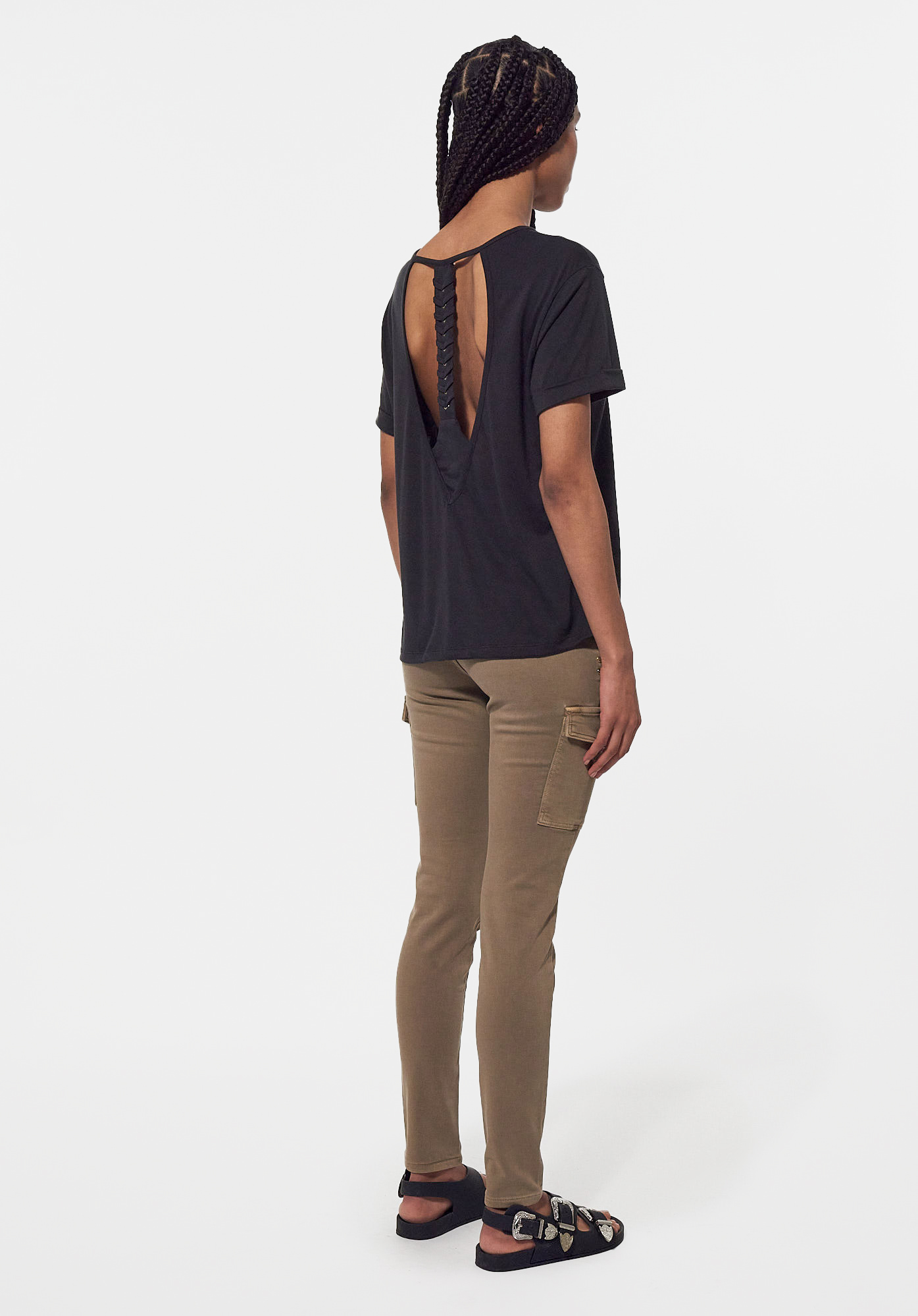 KEBEL  T-shirt loose gris foncé Femme