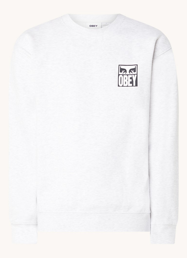 Obey Eyes sweater with logo and back print