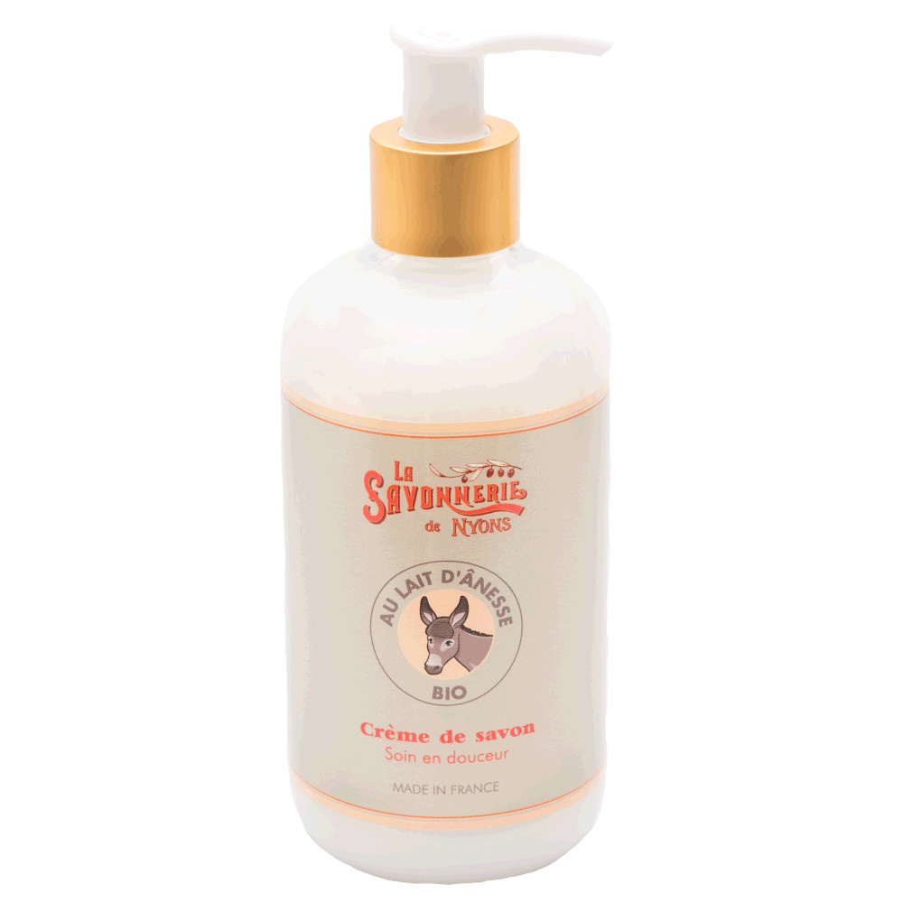 La savonnerie de nyons Crème de Savon au Lait d'Ânesse BIO 300ml Savon liquide