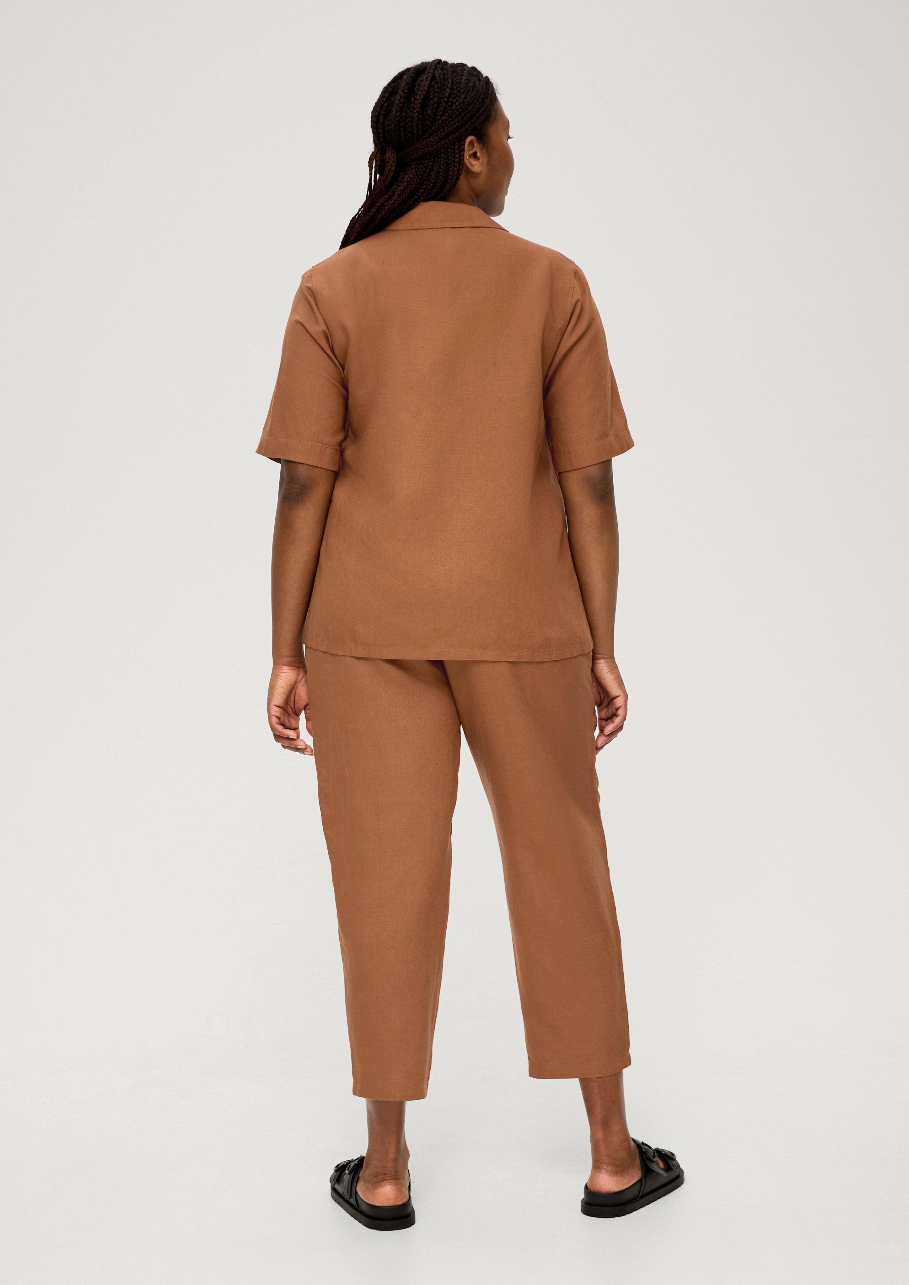Bluse aus Leinen und Viskose  2130981-8751