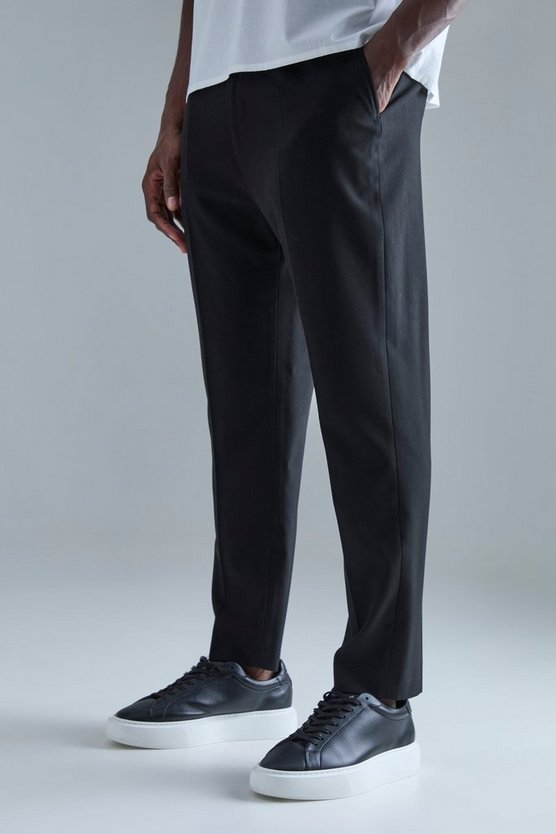 Maßgeschneiderte Hose mit hohem Bund