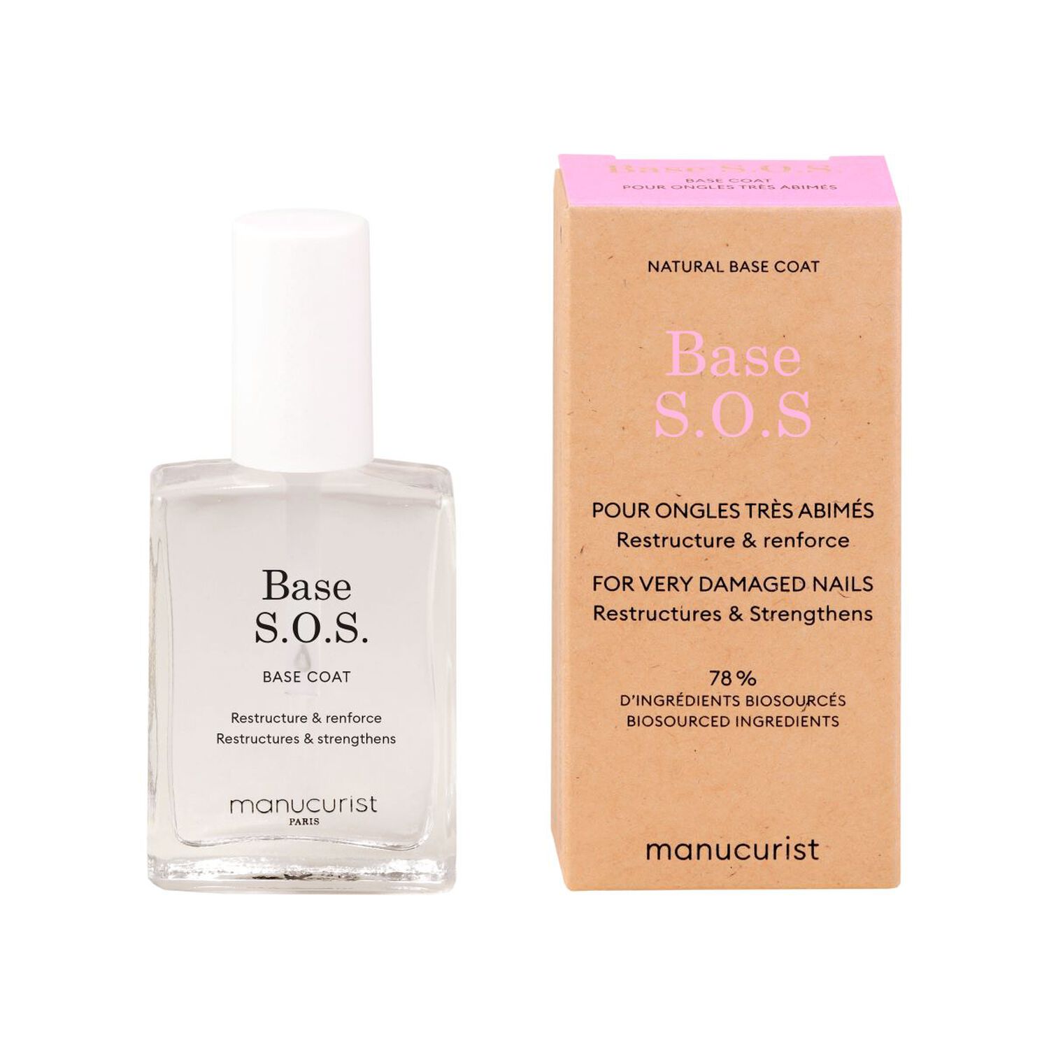 Manucurist Base SOS Restructure et Renforce 15 ml