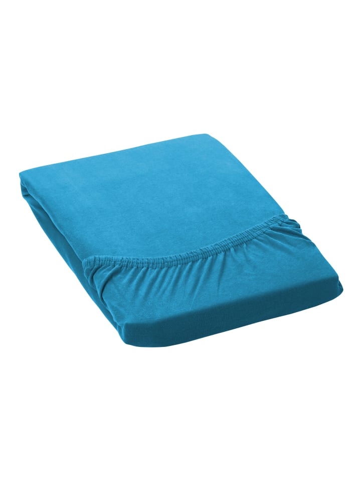 GMD Living Jersey Premium Spannbettlaken JANNEBY in Farbe Türkis günstig kaufen