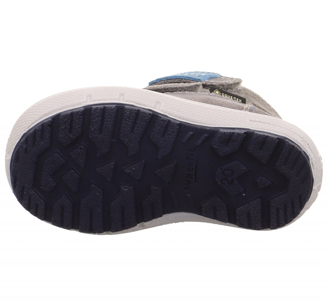 GROOVY - Grau/Blau Boots mit Klettverschluss