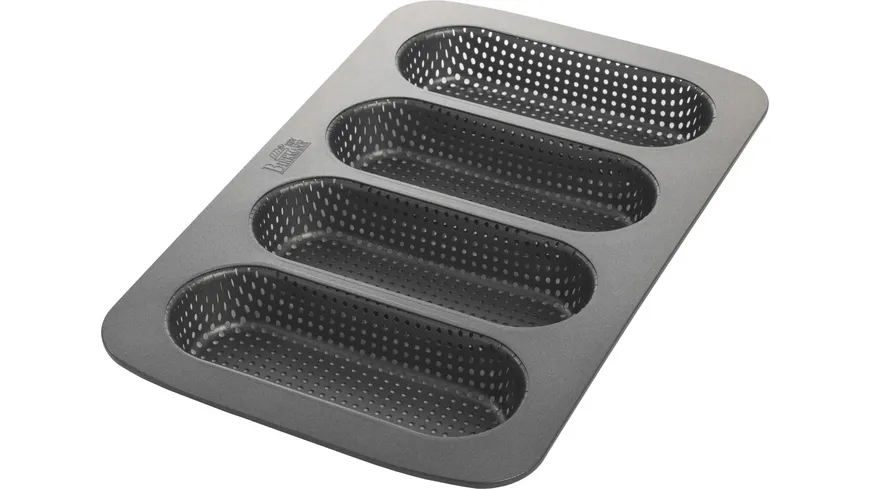 RBV BIRKMANN Backform Hot Dog Brötchen LAIB & SEELE 4er 35x22,5cm