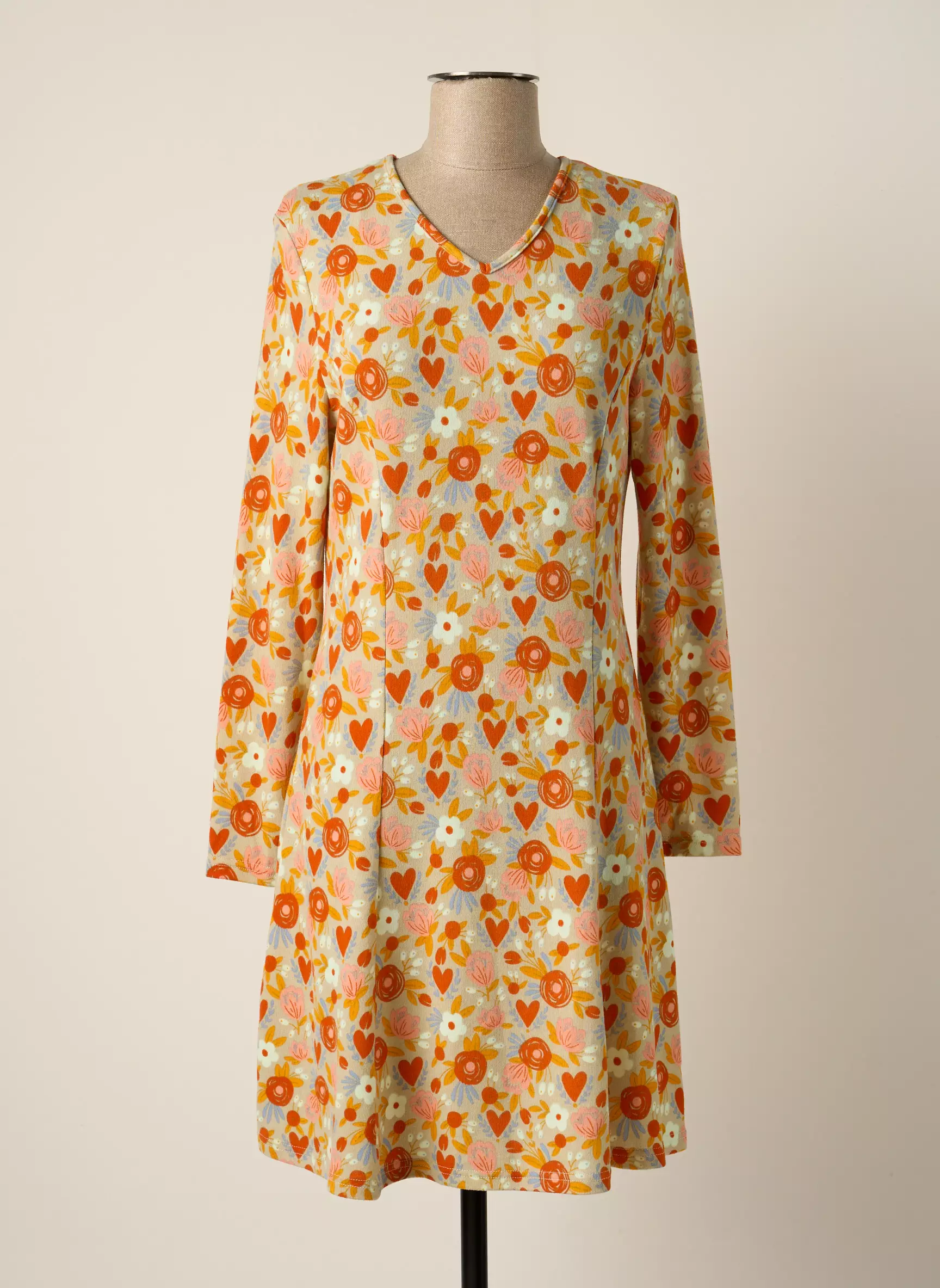 Md M Robes Courtes Femme couleur orange