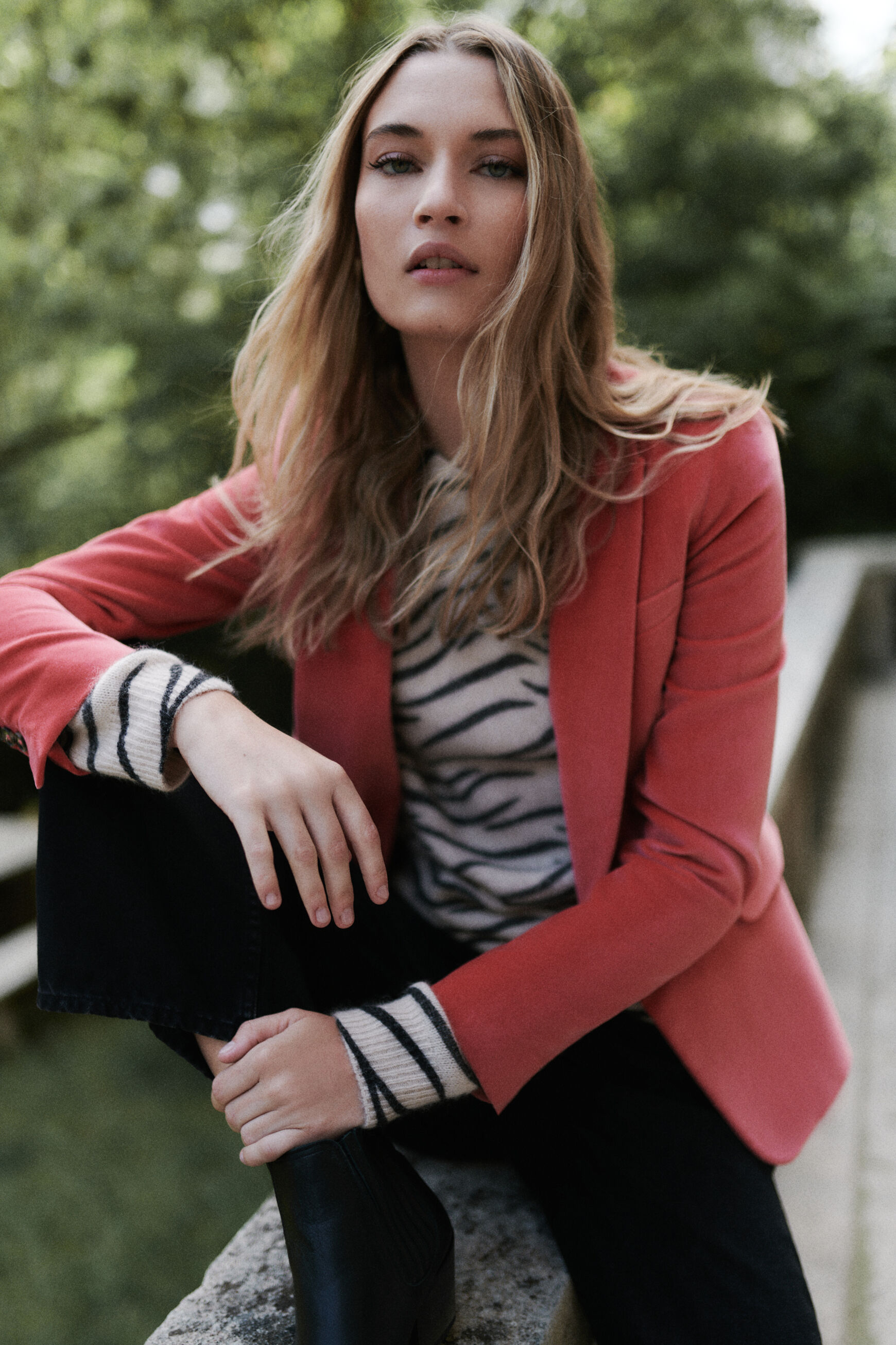 blazer aurora rose femme