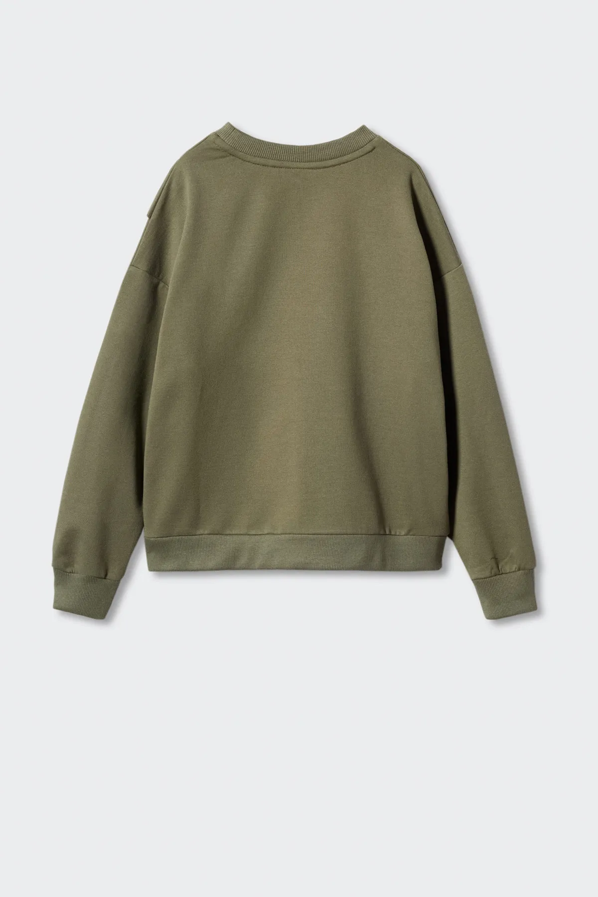 MANGO Kids  Dunkelkhakifarbenes Sweatshirt für Mädchen