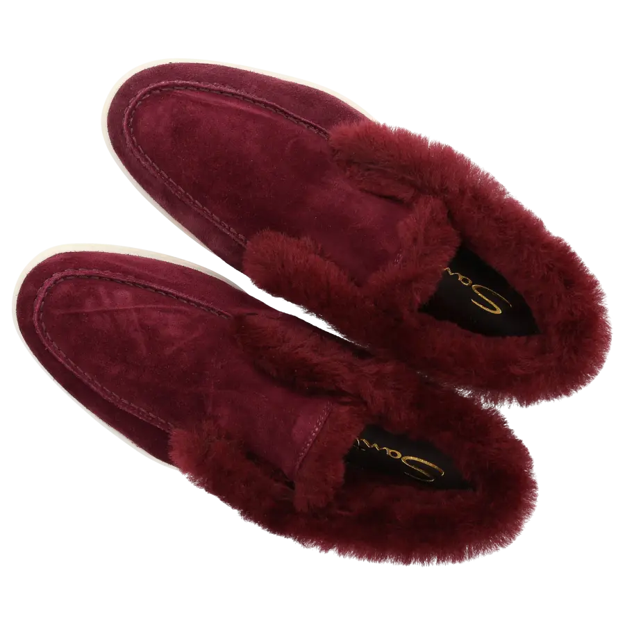 Santoni - Stiefeletten DESERT BOOT Veloursleder - rot