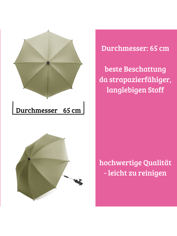 fillikid Sonnenschirm Standard UV-Schutz 50  ​Exklusiv in Taupe günstig kaufen onesize