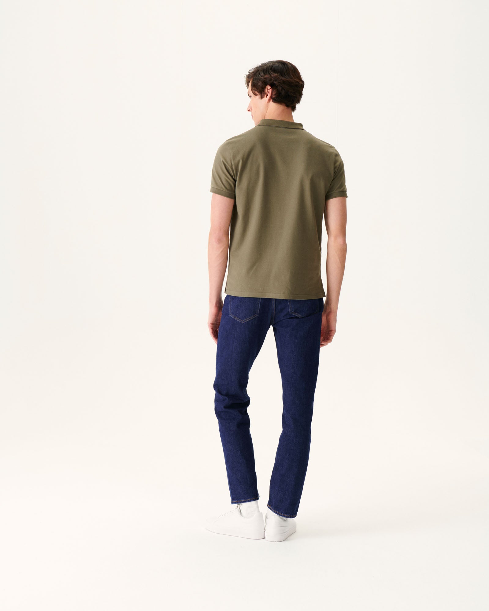 Polo homme en coton biologique Army Marbella