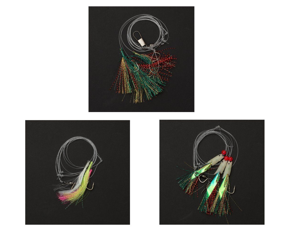 DAM Fishing Butthaken Searig 3, 4, 5 Mackrel UV Makrelenvorfach Meeresvorfach