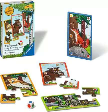 Der Grüffelo Würfelpuzzle - Reisespiel ab 3 Jahren