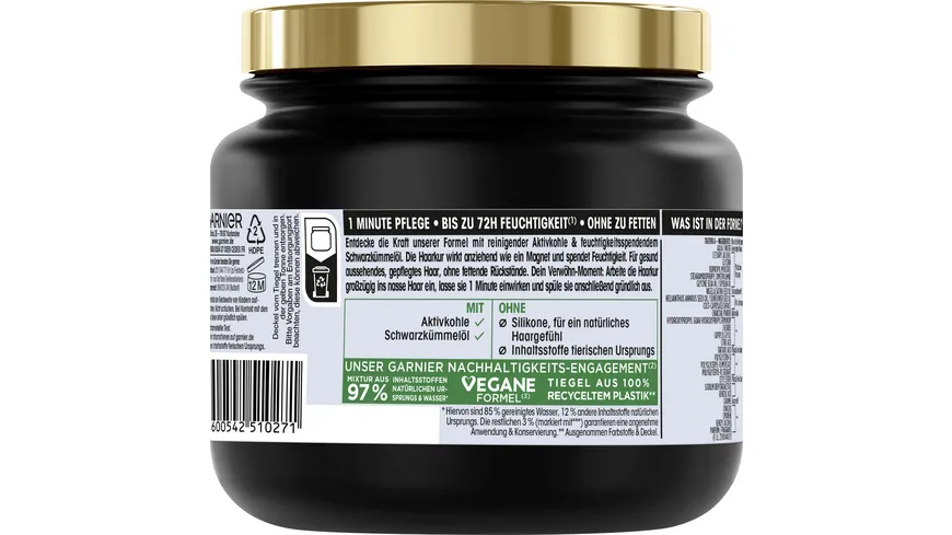 Garnier Wahre Schätze Maske Charcoal 340 ml