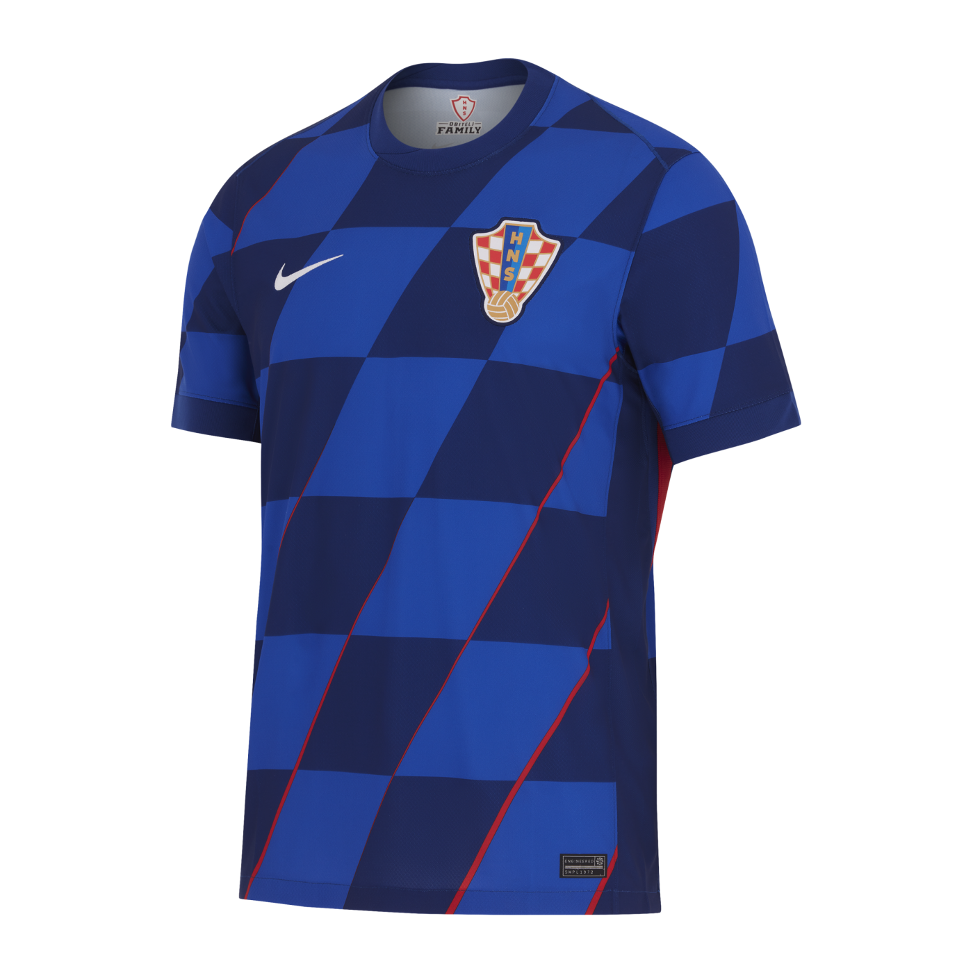 Nike Kroatien Trikot Away EM 2024 Blau Weiss F405