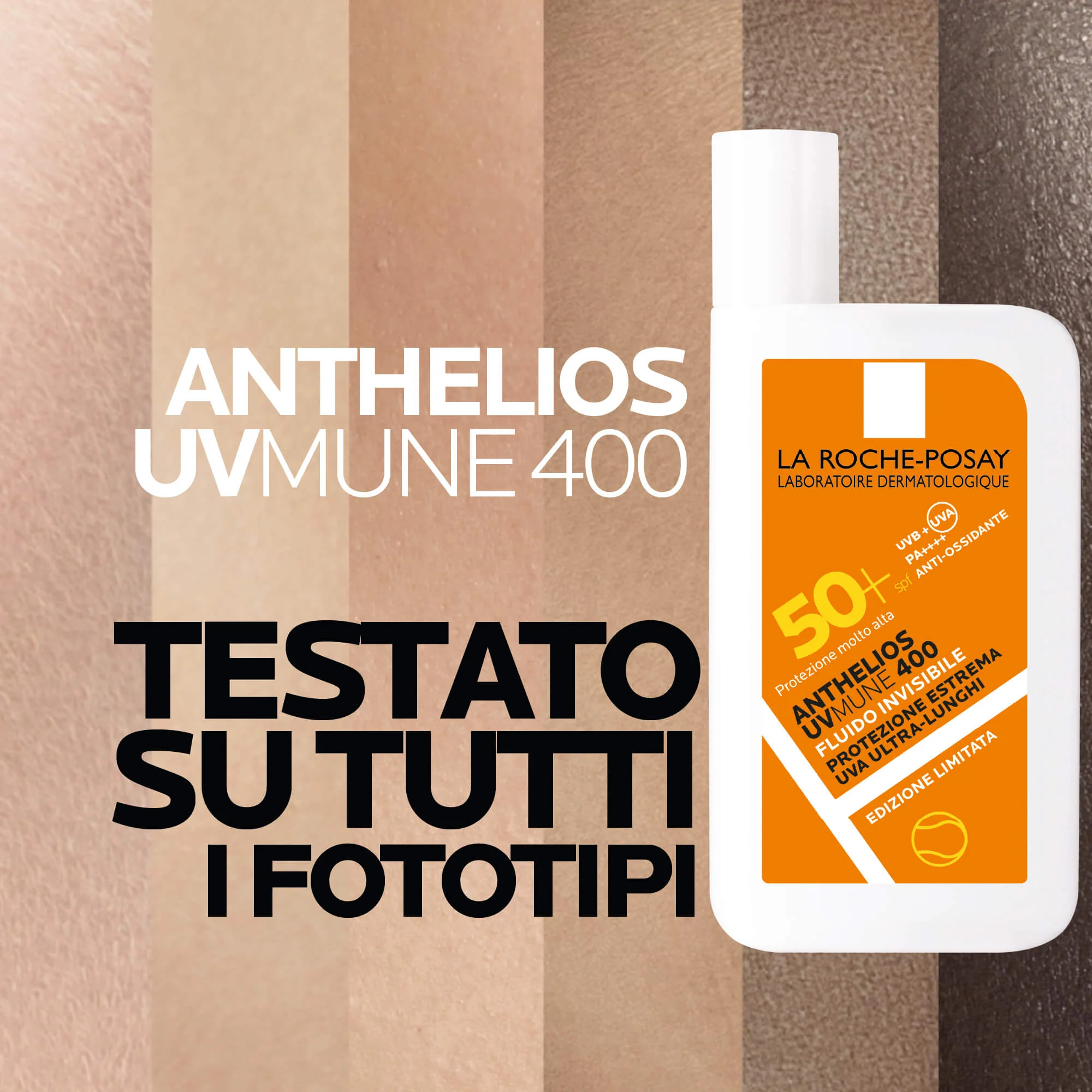 Anthelios UVMune 400 Invisible Fluid SPF50+ - Magas fokú védelmet nyújtó arcápoló fényvédő.