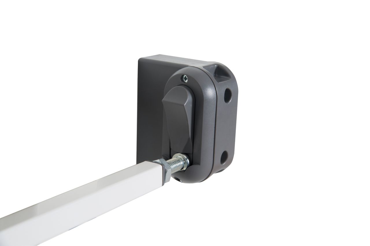 Roba Türschutzgitter 'Easy Step', Metall Schutzgitter weiß, extra hoch, variable Breite 60-97cm