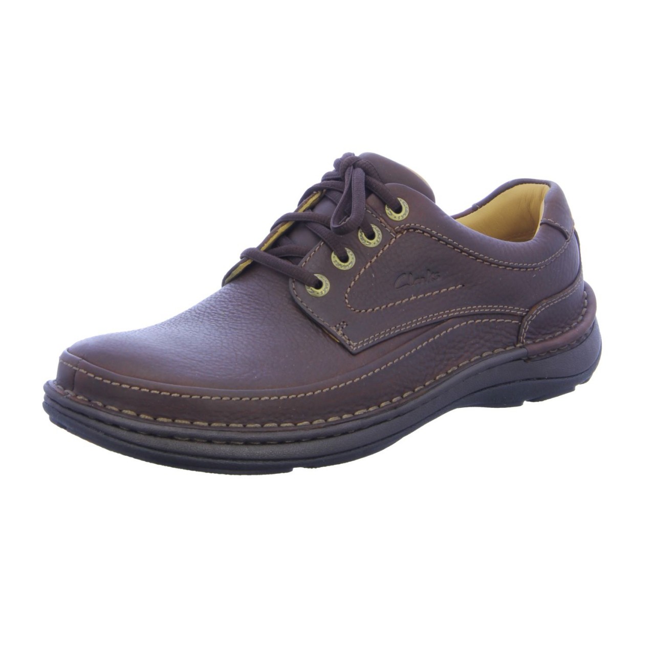 CLARKS Komfort Schnürer braun Nature three