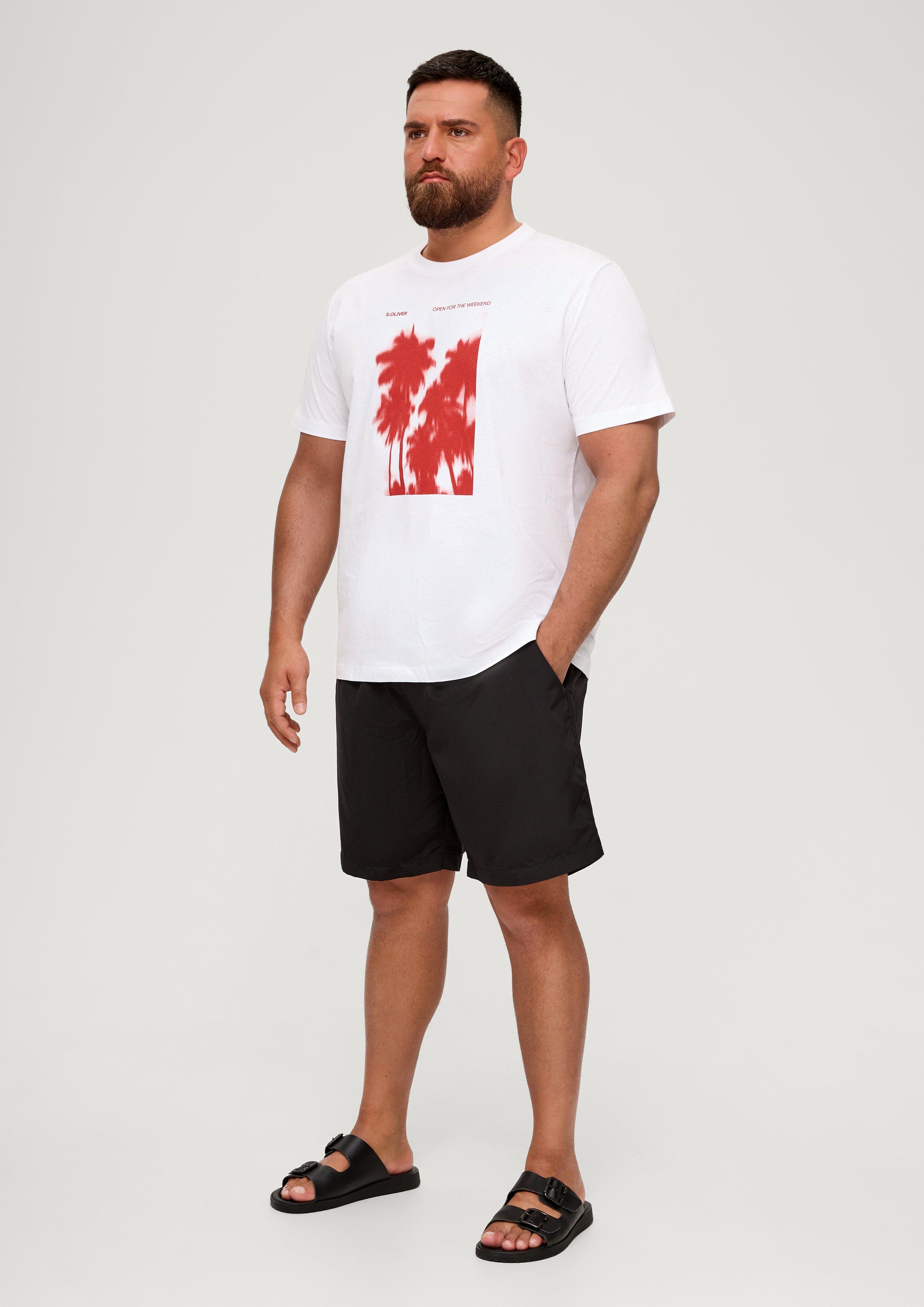 Baumwollshirt mit Frontprint  2135645-01D1