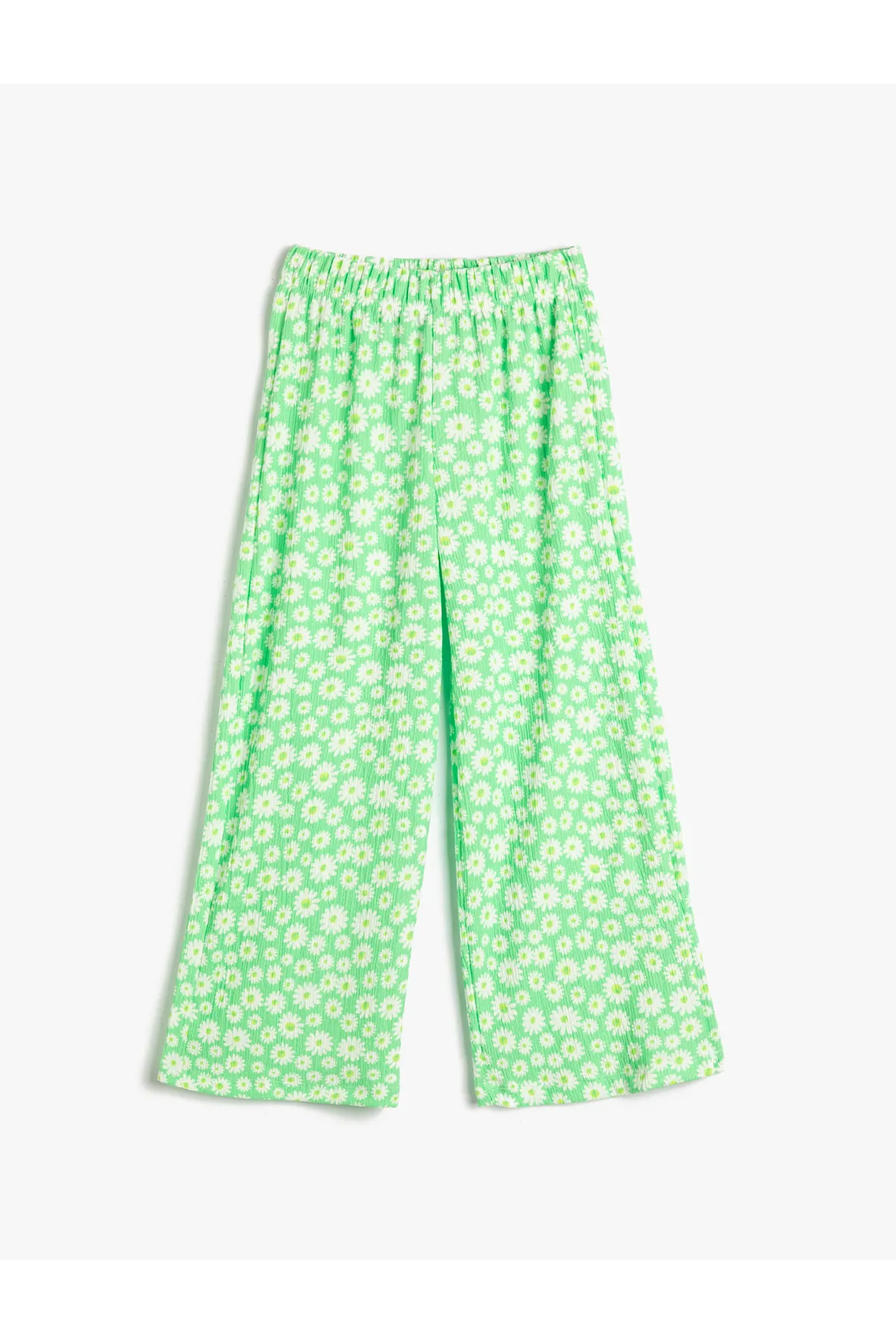 Koton  Gepunktete Hose, Blumenmuster, elastischer Bund, strukturiert