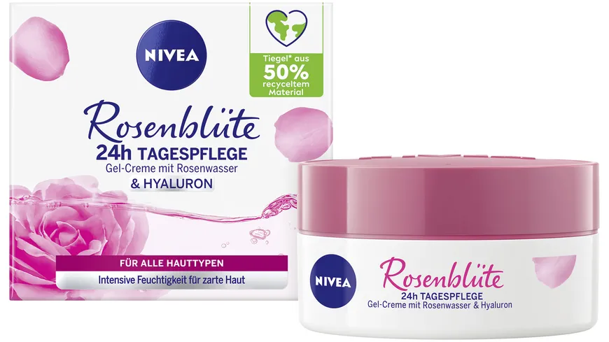 NIVEA Rosenblüte 24h Tagespflege Gel-Creme 50 ml
