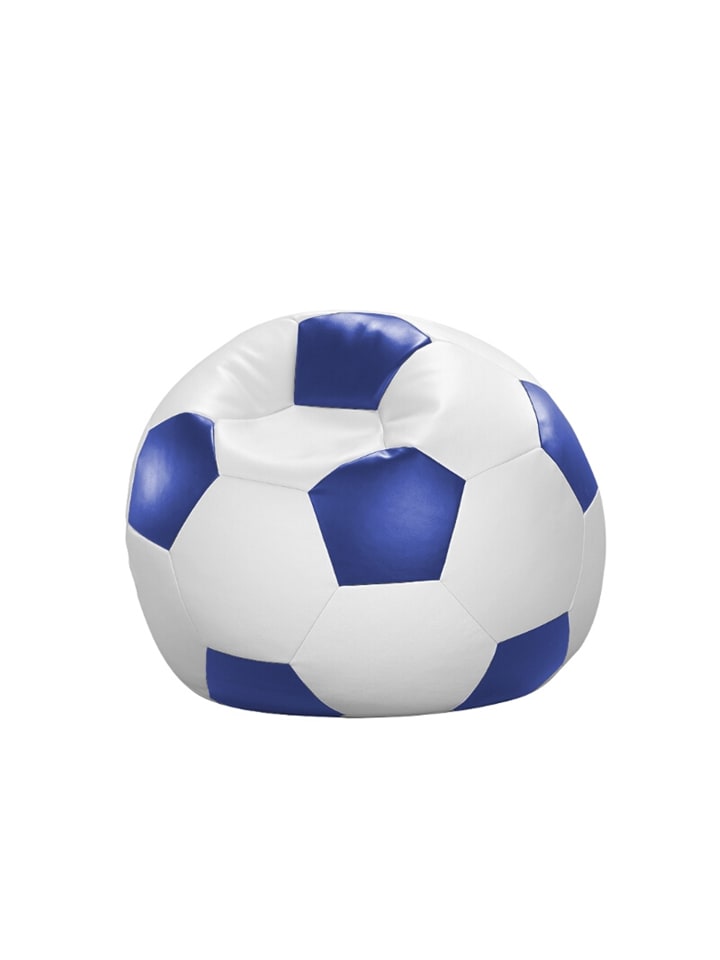 Linke Licardo Sitzkissen Sitzsack für kleine und große Fußballfans in weiß/blau günstig kaufen onesize