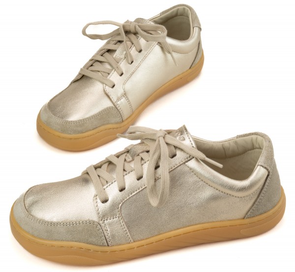 ZeaZoo ~ Husky LowCut Schnürschuh ~ Beige/Gold