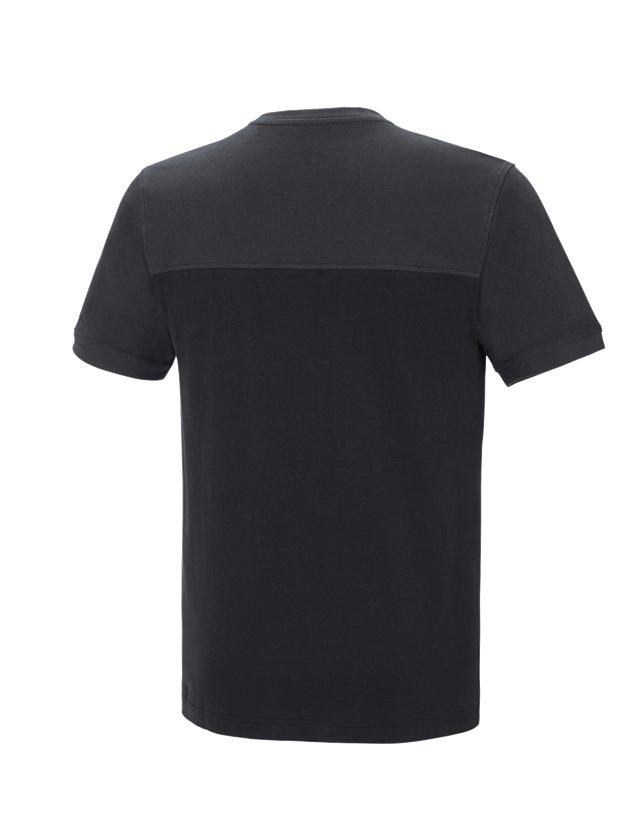 e.s. T-Shirt cotton stretch bicolor