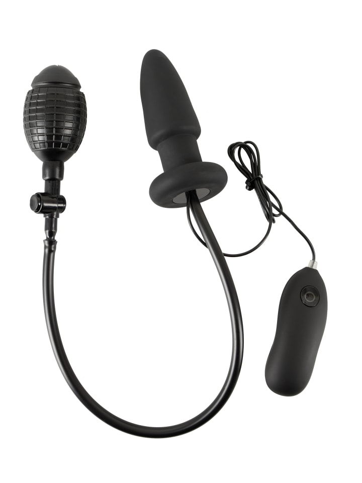 You2Toys aufblasbarer Analplug Inflatable Vibrating Butt Plug in schwarz günstig kaufen 12,2 cm