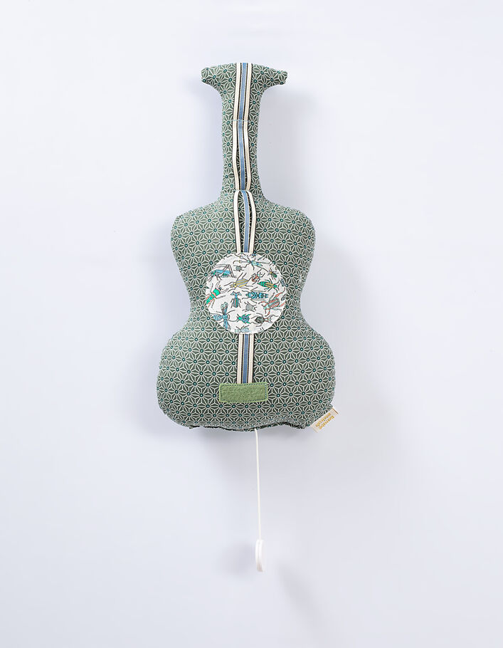 Guitare musicale en tissu Liberty BARNABE AIME LE CAFE