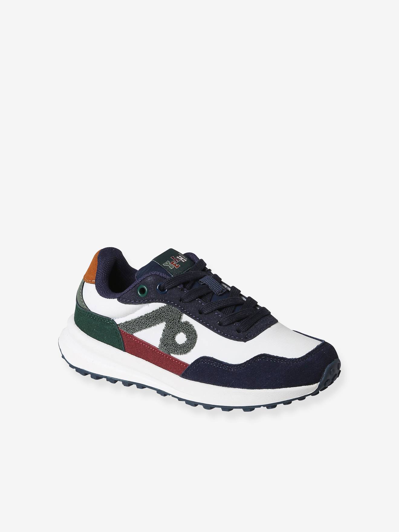 Vertbaudet Kinder Sneakers mit Schnürung - marine