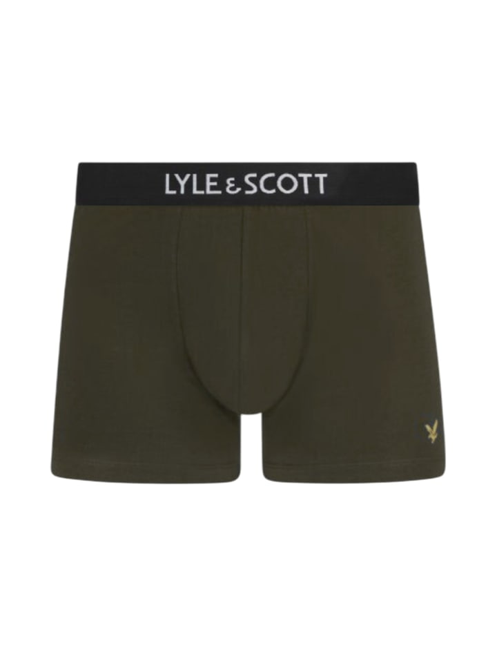 Lyle & Scott Boxer 3-Er Set in Schwarz/Khaki/Dunkelblau günstig kaufen S