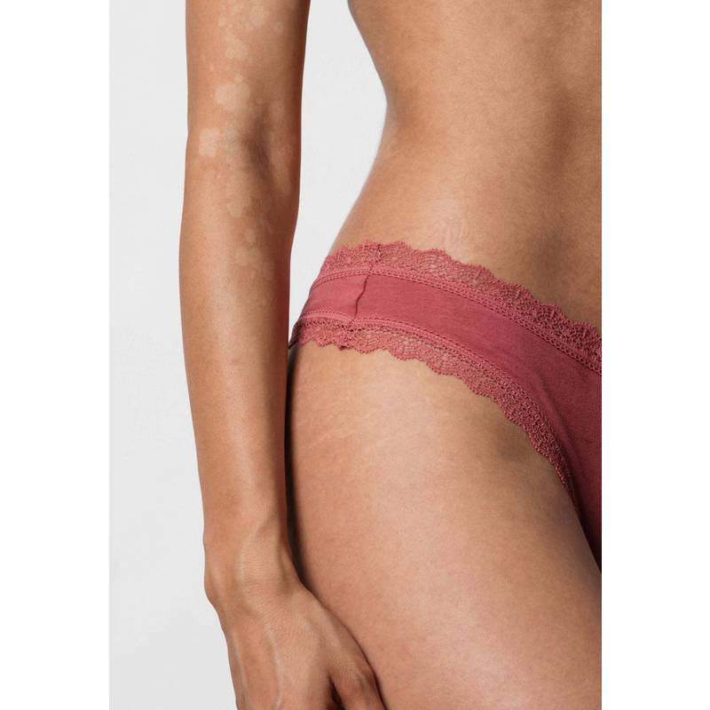 Snocks Tangas mit Spitze aus Bio-Baumwolle Unterhose Damen