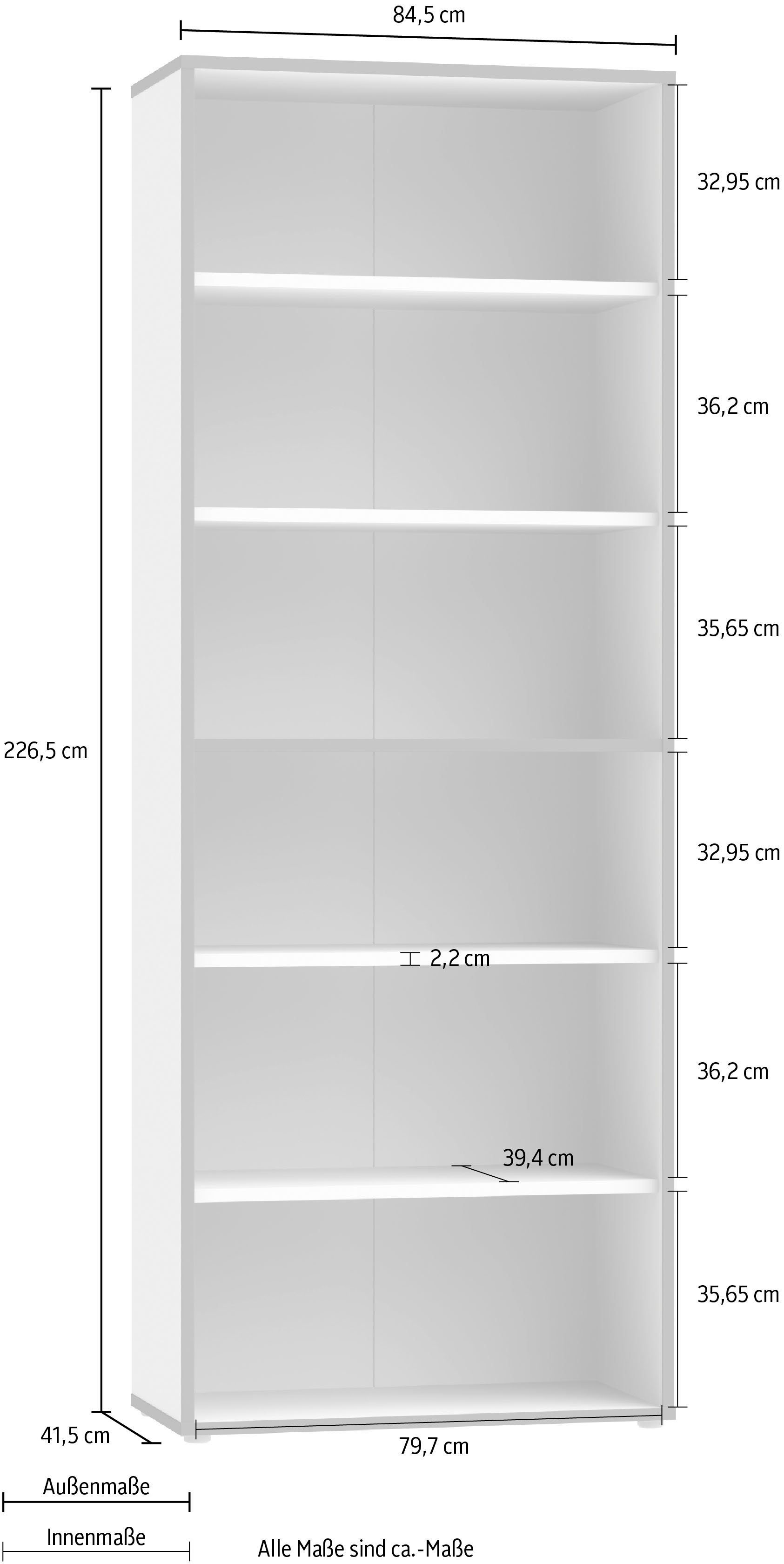 FORTE Aktenregal Keflav, Breite 84,5 cm