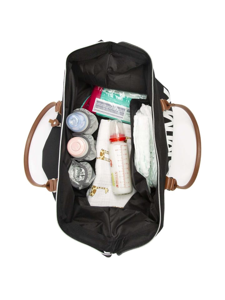 BAGmori Wickeltasche - Schultertasche in Schwarz günstig kaufen onesize