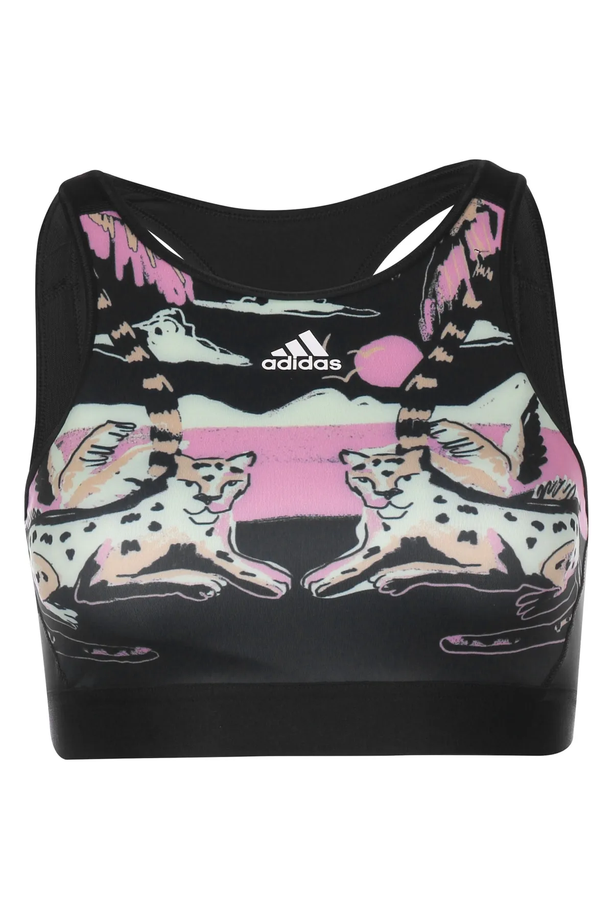 adidas  Sport-BH - Schwarz - Farbverlauf