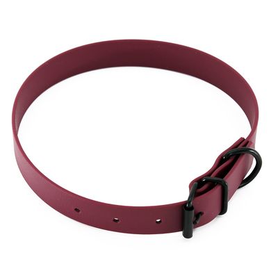 Heim Halsband BioThane, bordeaux