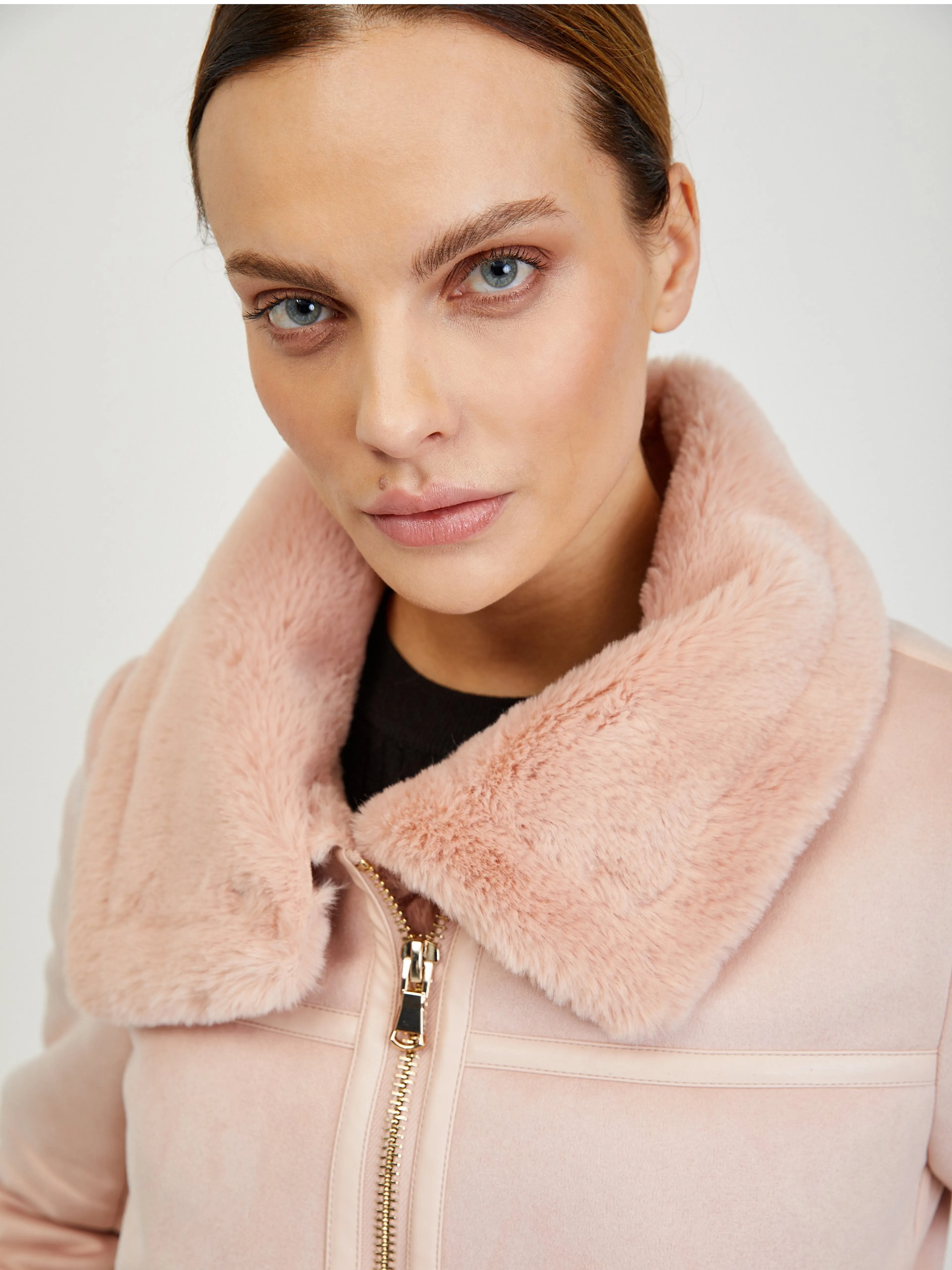 Rosa Damen-Wildlederjacke ORSAY