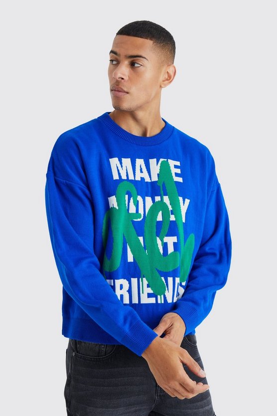 Kastiger Oversize Strickpullover